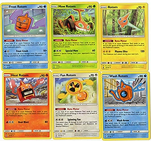 Rotom Card Set - Ultra Prism Frost Wash Mow Heat Fan