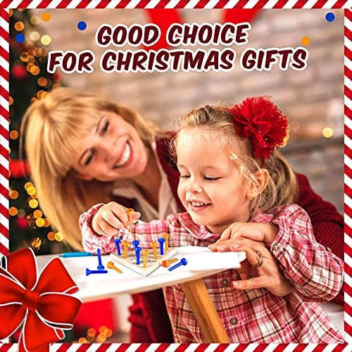 Wooden Triangle Peg Game - 24 Count Blue, Yellow