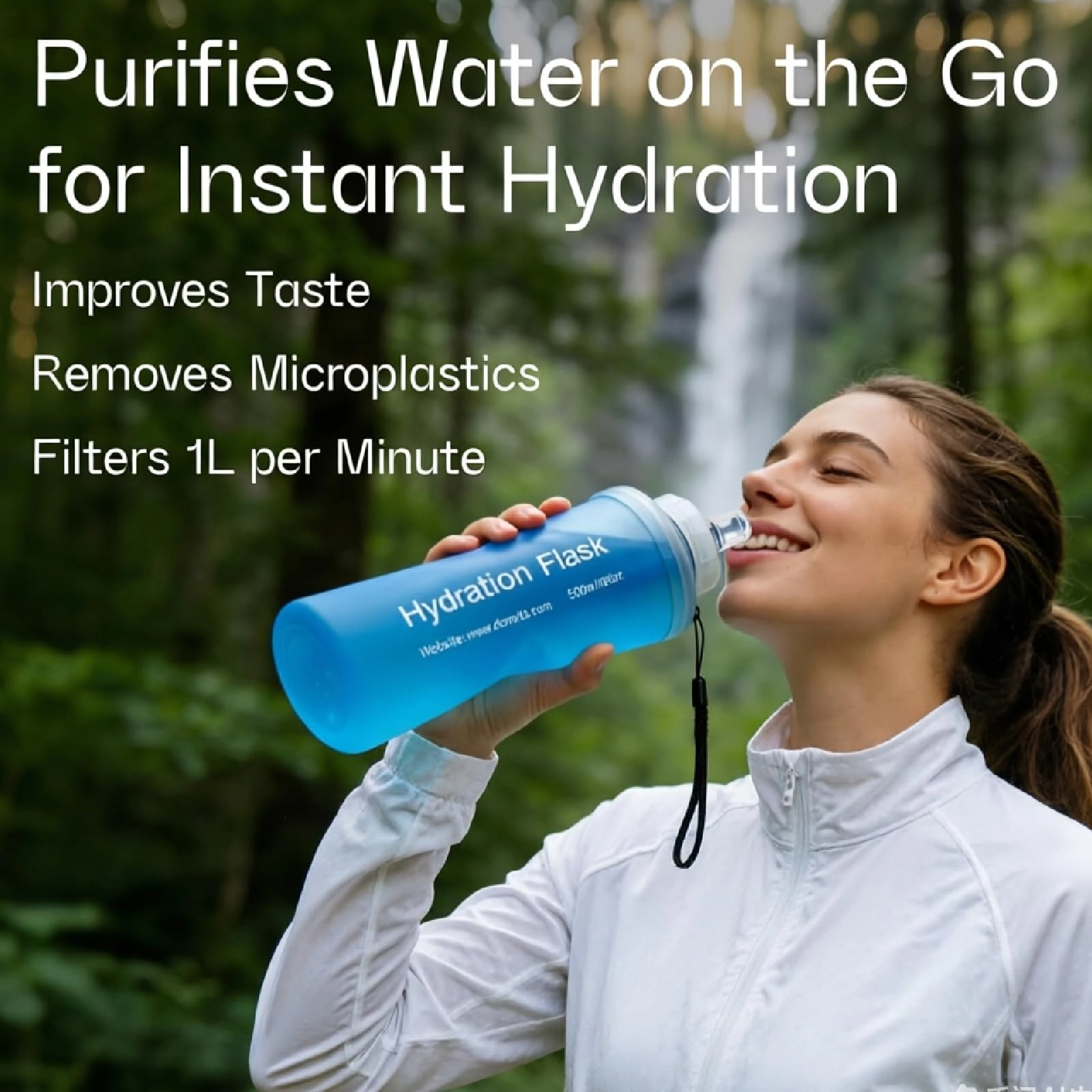 Collapsible Water Bottle Filter 500 ml