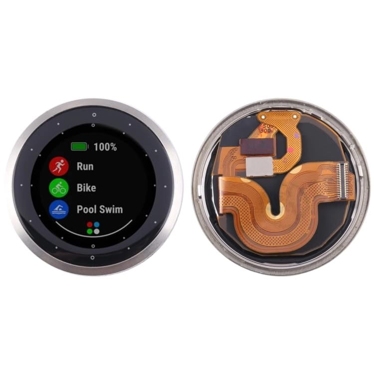 HUAIGNZDF Watch Spare Part LCD Screen with Digitizer Full Assembly for Garmin Vivoactive 4S