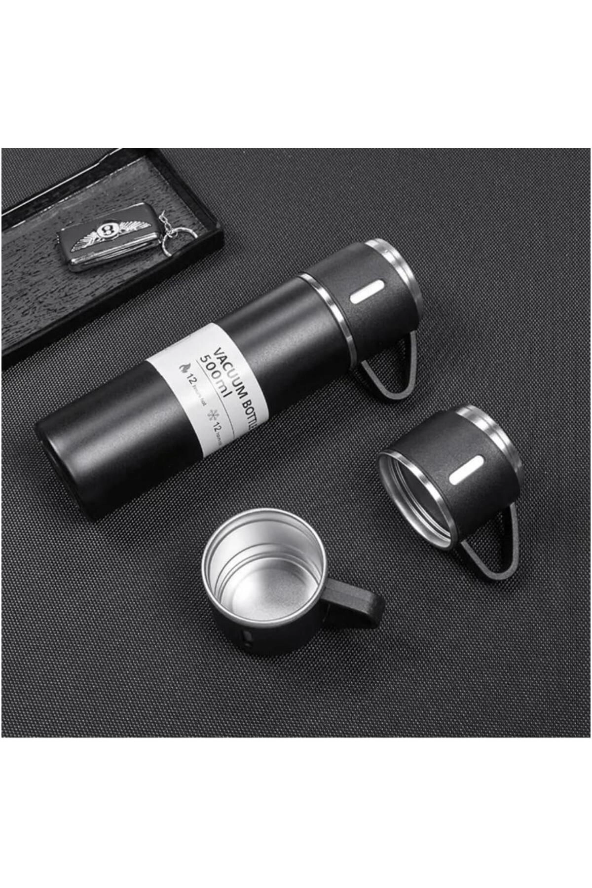 Stainless Steel Vacuum Insulated Water Bottle Set - Double Wall Gift Box Included