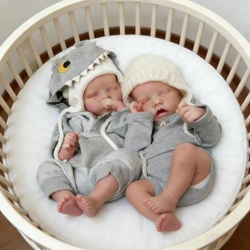 Reborn Baby Doll - 18 inch Silicone Boy and Girl Ages 3+ Bundle