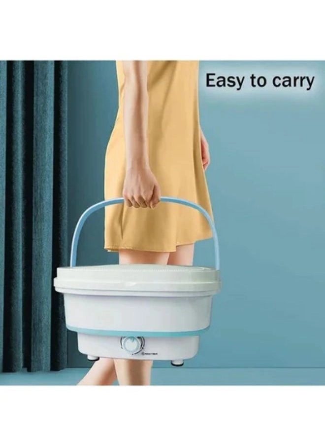 Portable Washing Machine - Foldable Mini Small Washer for Washing Baby Clothes, Underwear or Small Items, Suitable for Apartment, Laundry, Camping, RV, Travel