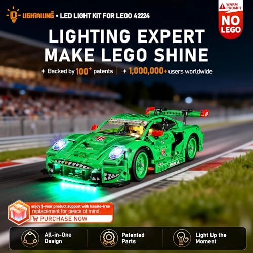Light Set for Lego 42224 Porsche 911 GT3 R - LED Lighting Set Compatible