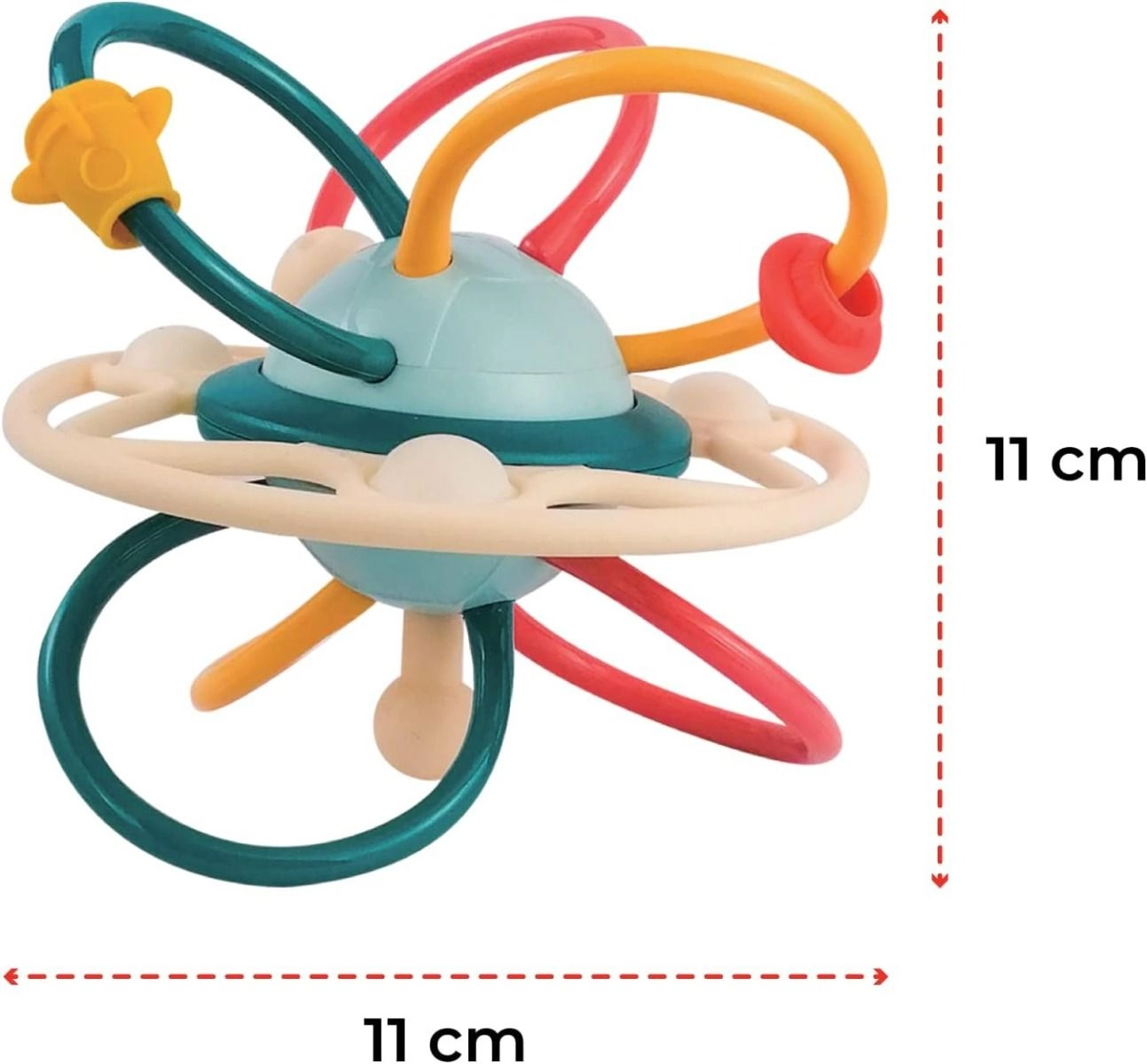 Spinny Rattle & Teether Activity Ball - 6 months BPA free