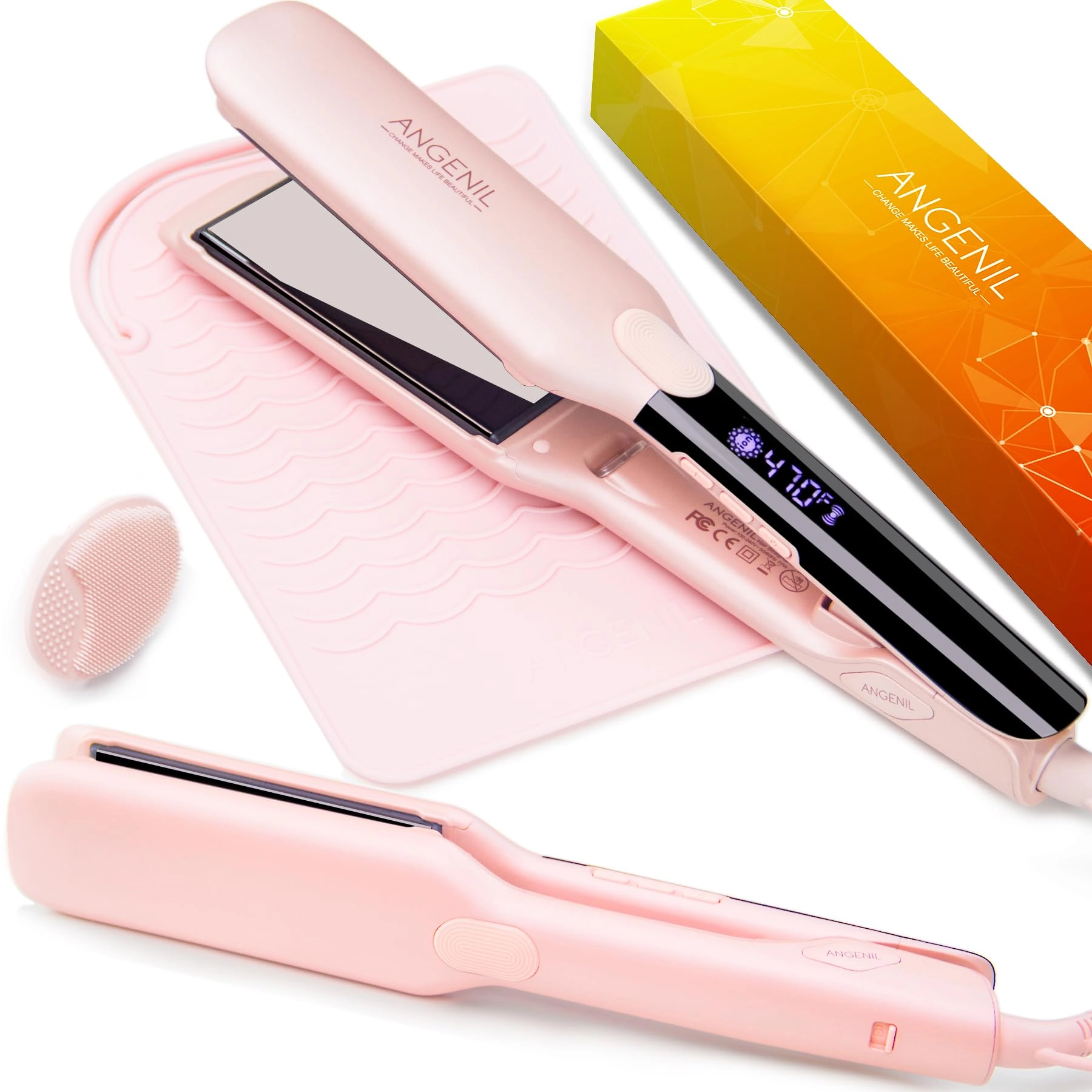 angenil Pro Titanium Flat Iron - 4.5 cm