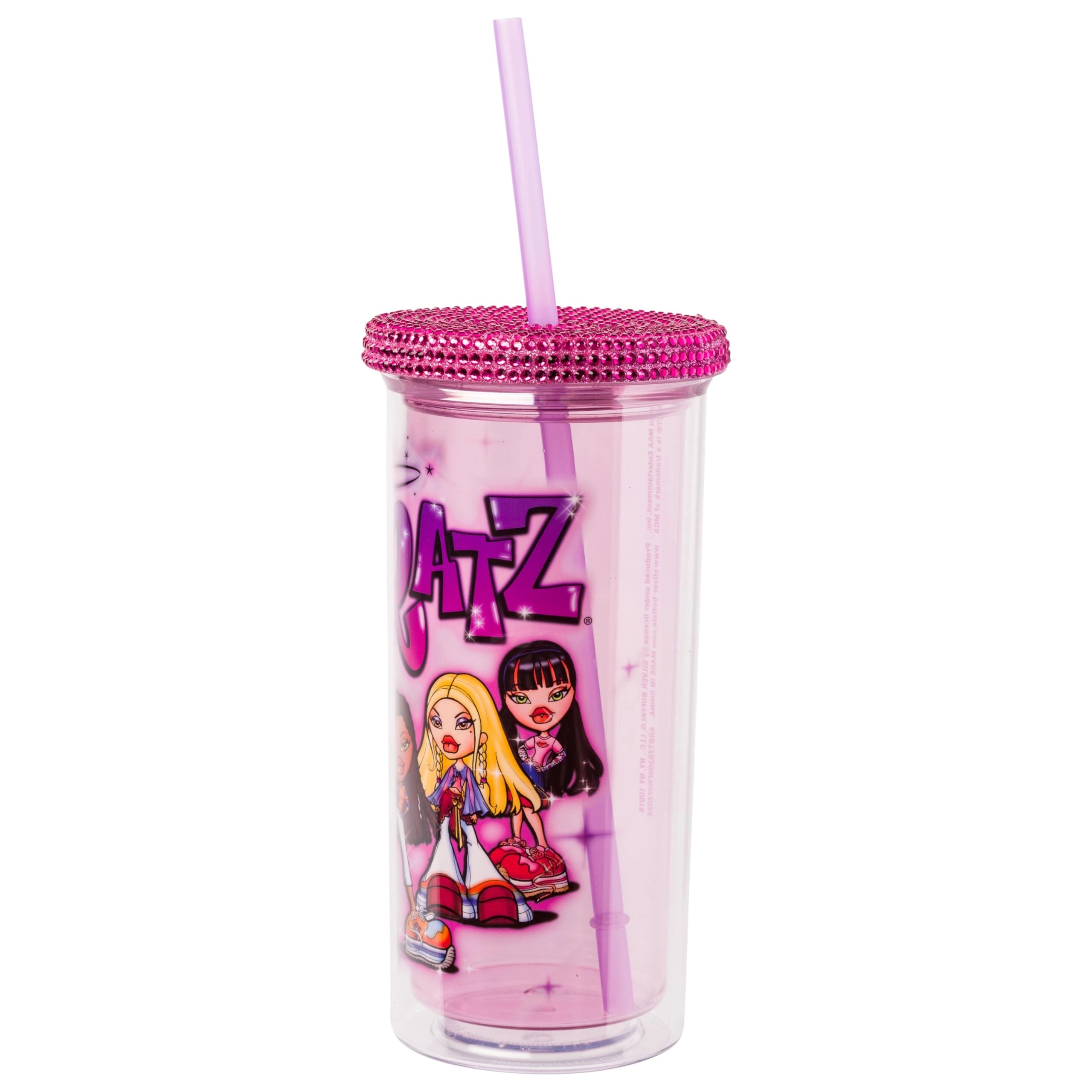 Bratz Reusable Cup - 1 pcs Rhinestone lid