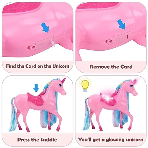 Unicorn Princess Doll - Magical Light Mane and Tail Set