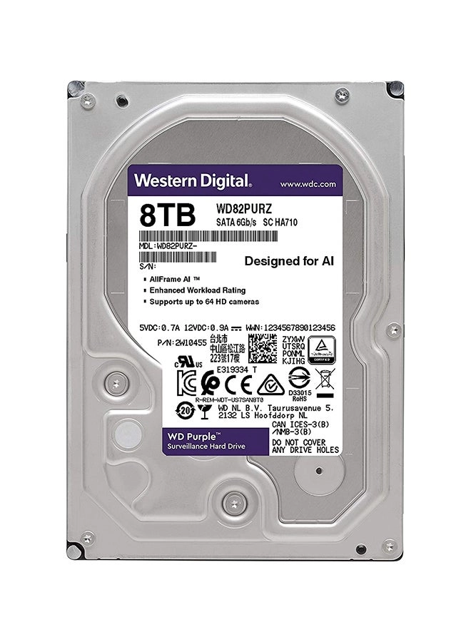 Purple 3.5" 256MB SATA 6Gb/s (WD85PURZ) - 8TB