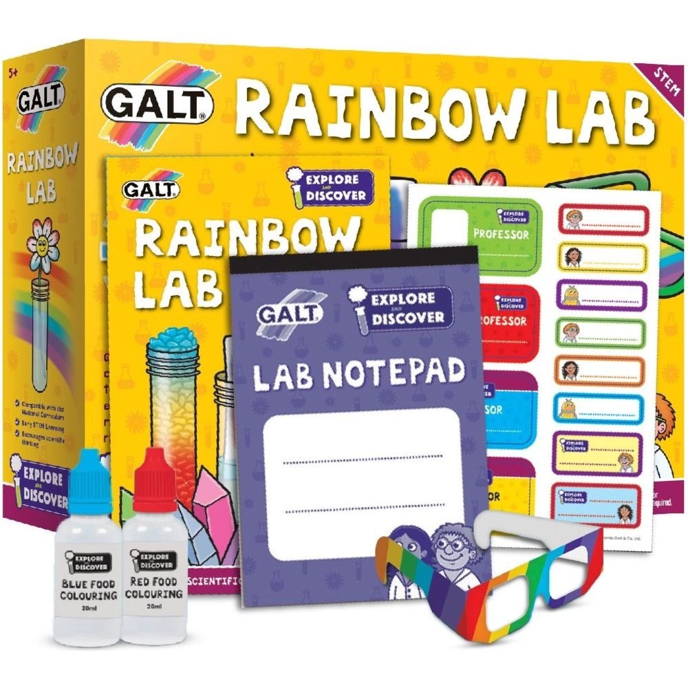 Galt Toys Rainbow Lab Science Experiment Kit - 5 to 9 years