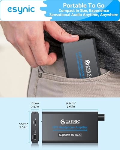 Headphone Amplifier - 16~300 ohm Rechargeable 3.5 mm