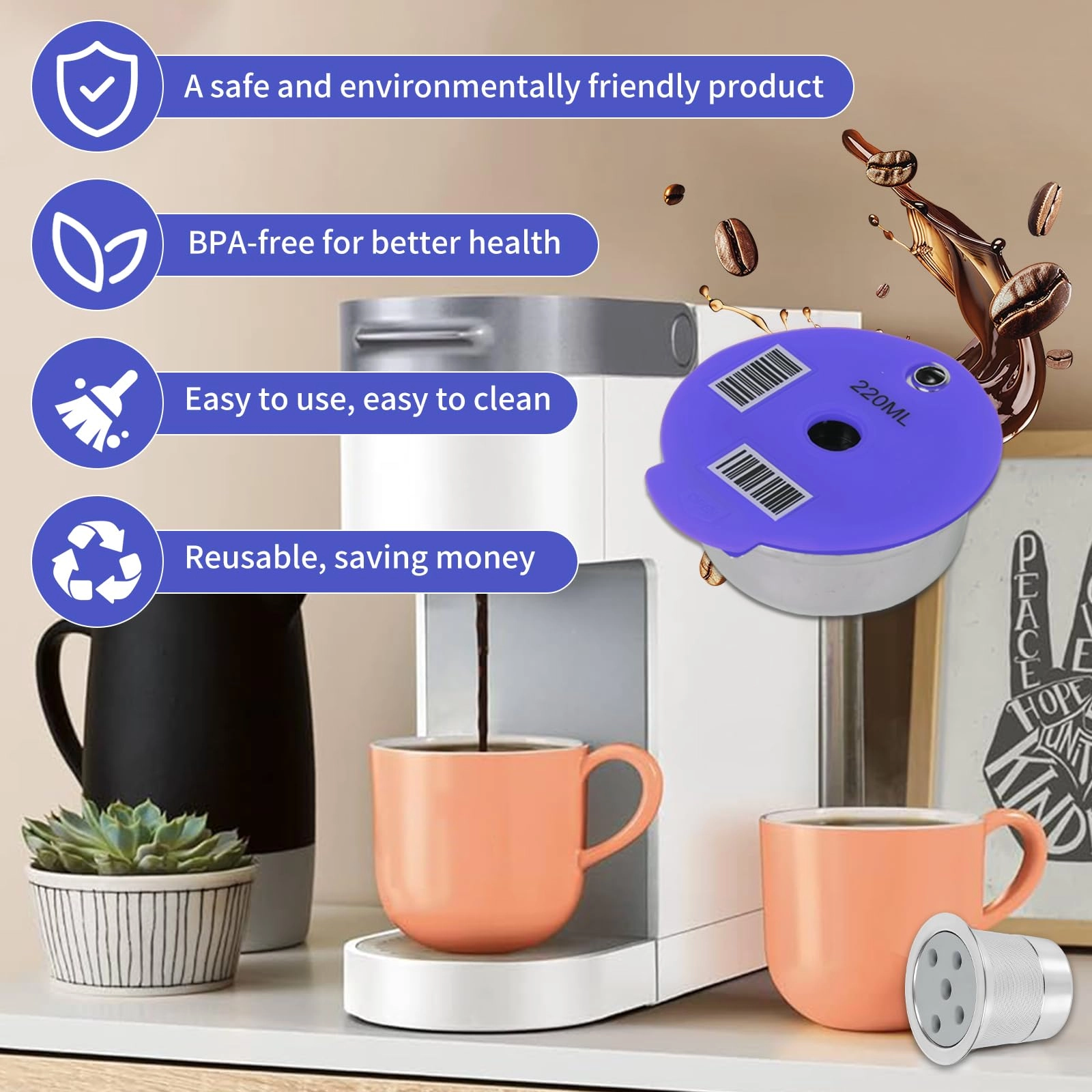 Reusable Coffee Pods - 220ml