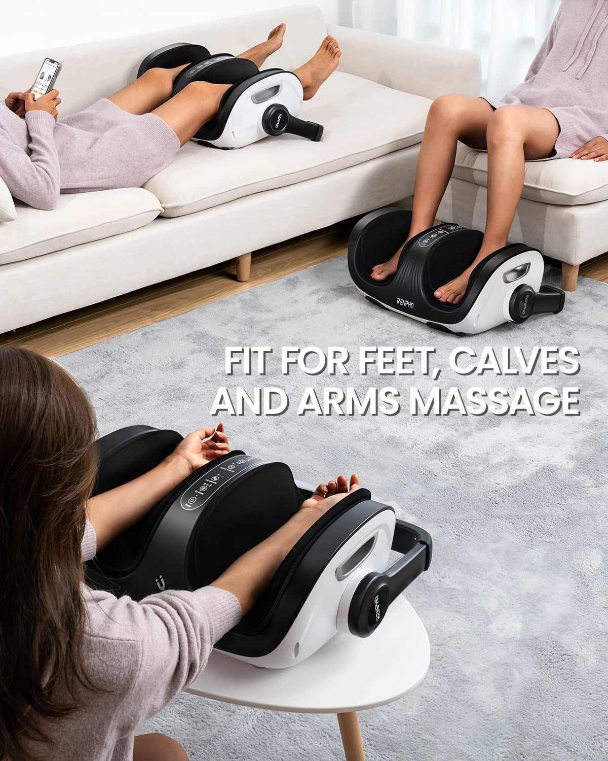Foot Massager - Shiatsu Heat Remote