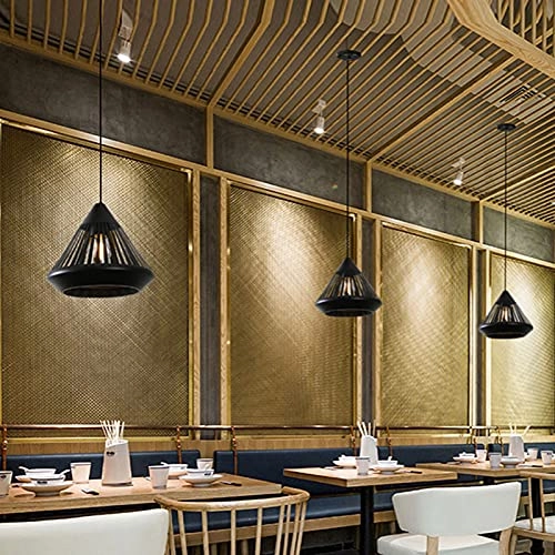 Vintage Chandeliers - Black 4-Lights Iron