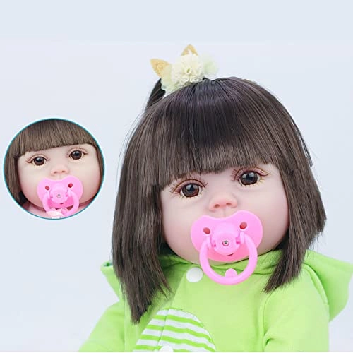 Reborn Baby Doll - 22 Inch Vinyl Brown Eyes