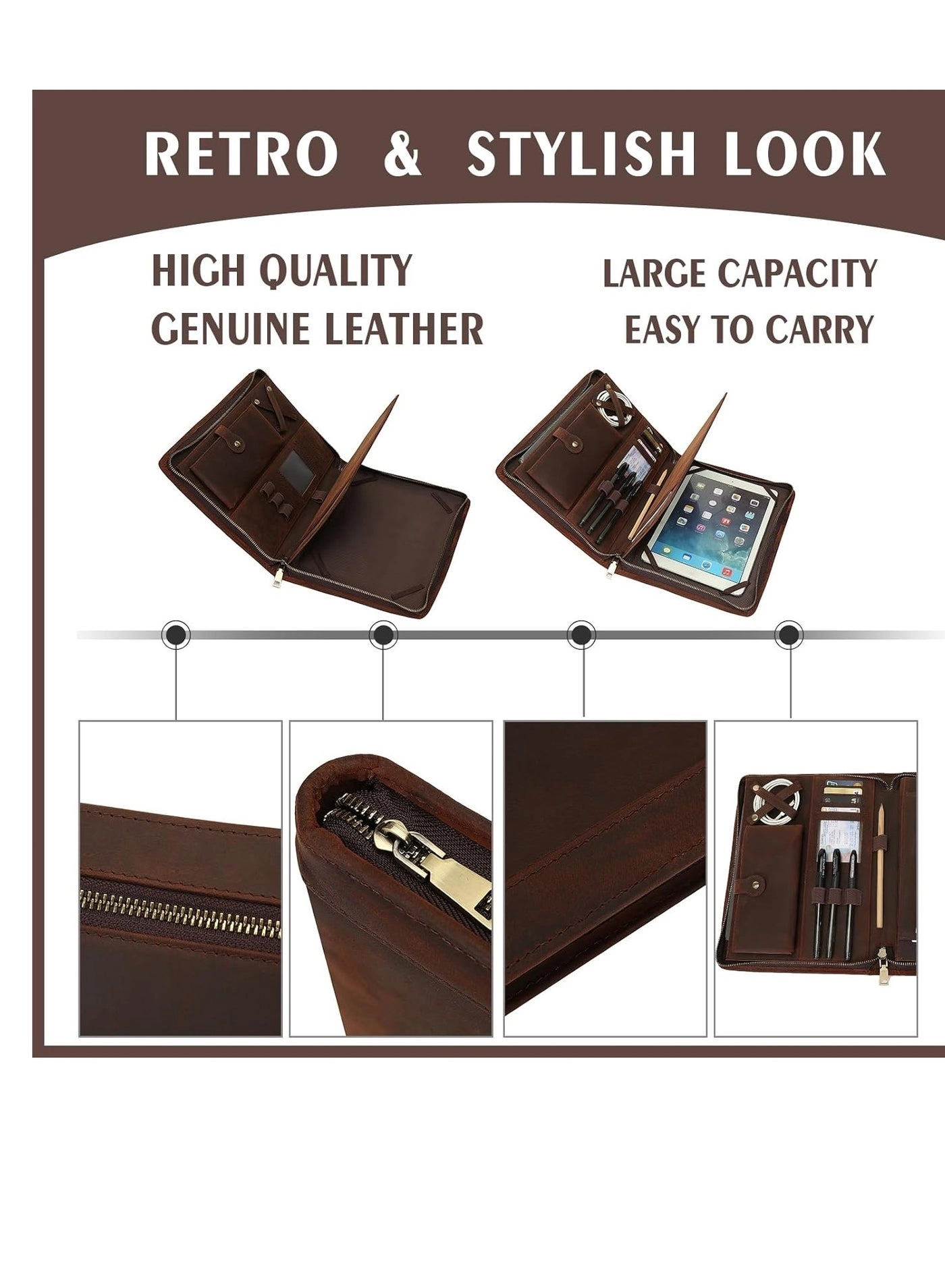 Portfolio Case with Pen Holder for iPad Pro 10.5-inch