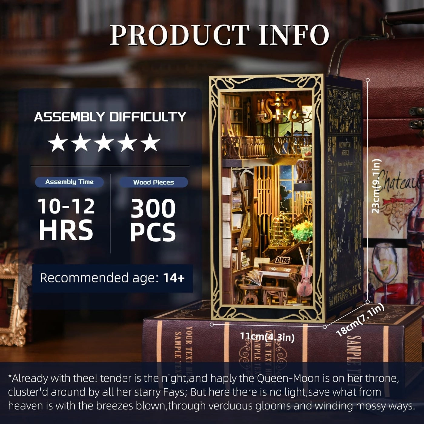 Book Nook - 3D Wooden LED Light