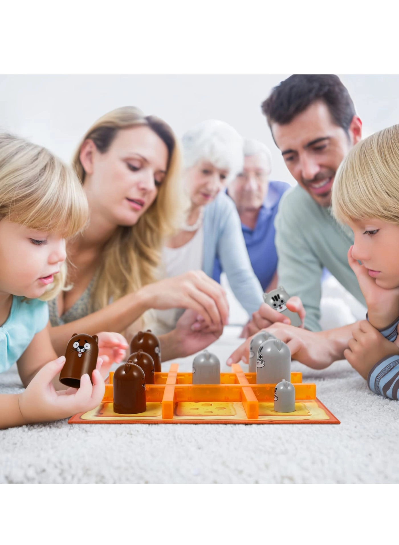 Cartoon Tic tac toe - Stacking Cups Portable Travel Toy