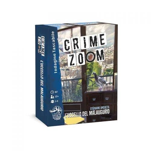 Asmodee Crime Zoom: A Bird of Ill Omen - Card Game (Italian)
