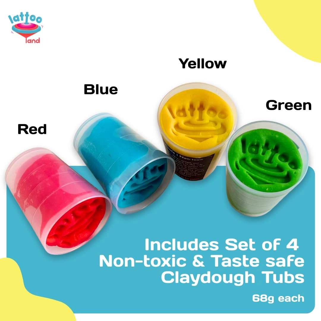 PLAY_DOUGH_SETS - 2+ years 4 pcs