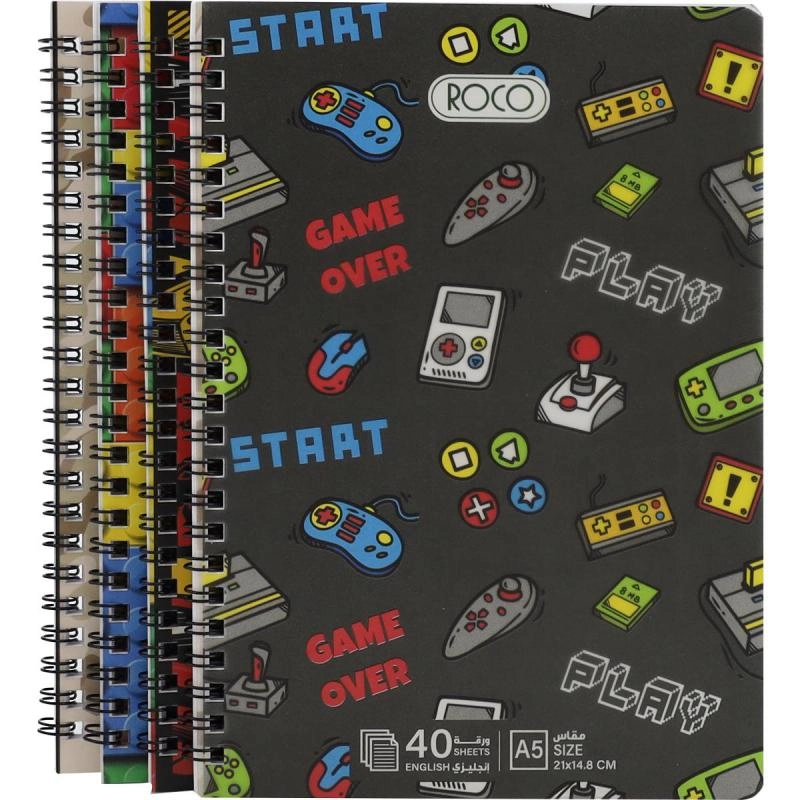 Notebook 19 X 26 cm Spiral - Grid 100 Sheets