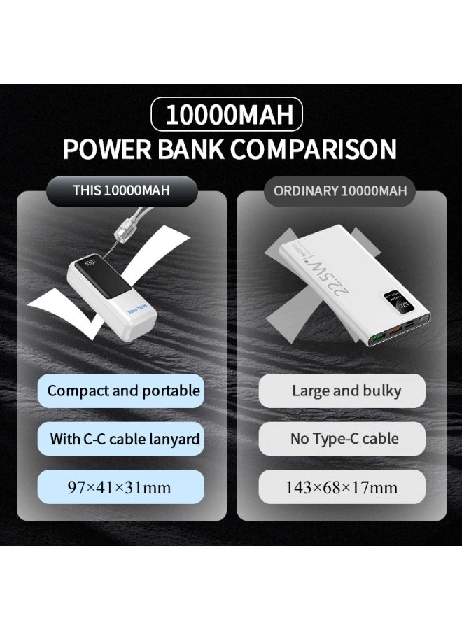 Mini Power Bank - 10000mAh 22.5W Fast Charging