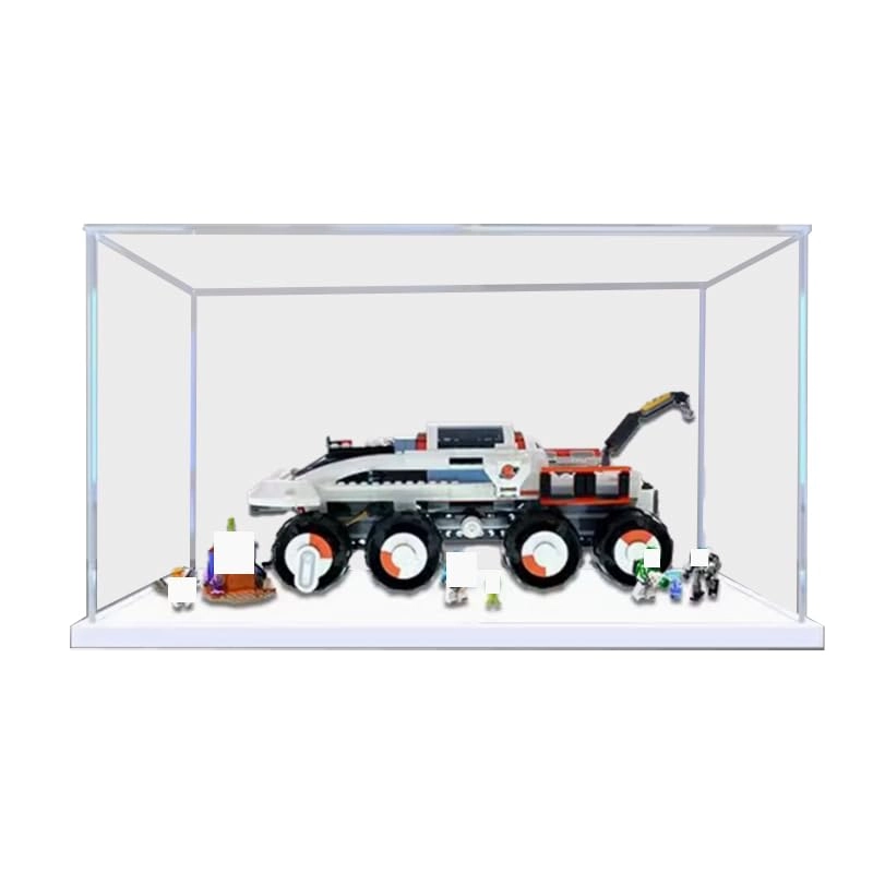 Lego City Display Case (60432) - Clear Acrylic Wood Bottom+background