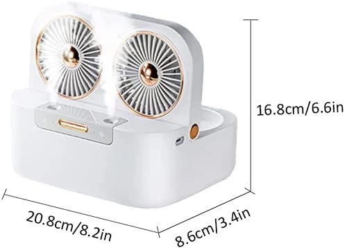 Double Spray Fan - USB Rechargeable 4000mAh 1.4L