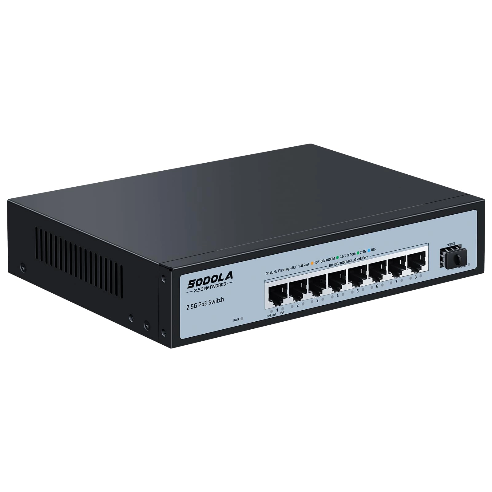 Shenzhen hongyavision Technology Co.,Ltd. SL-SWTG018AS-POE-DE - 8-ports