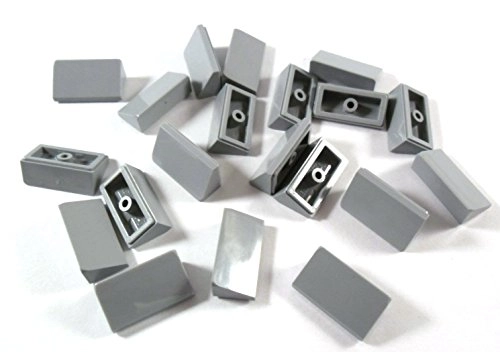 Angled Roof Stone 30° - 1 x 2 x 2/3 Nubs Light Grey