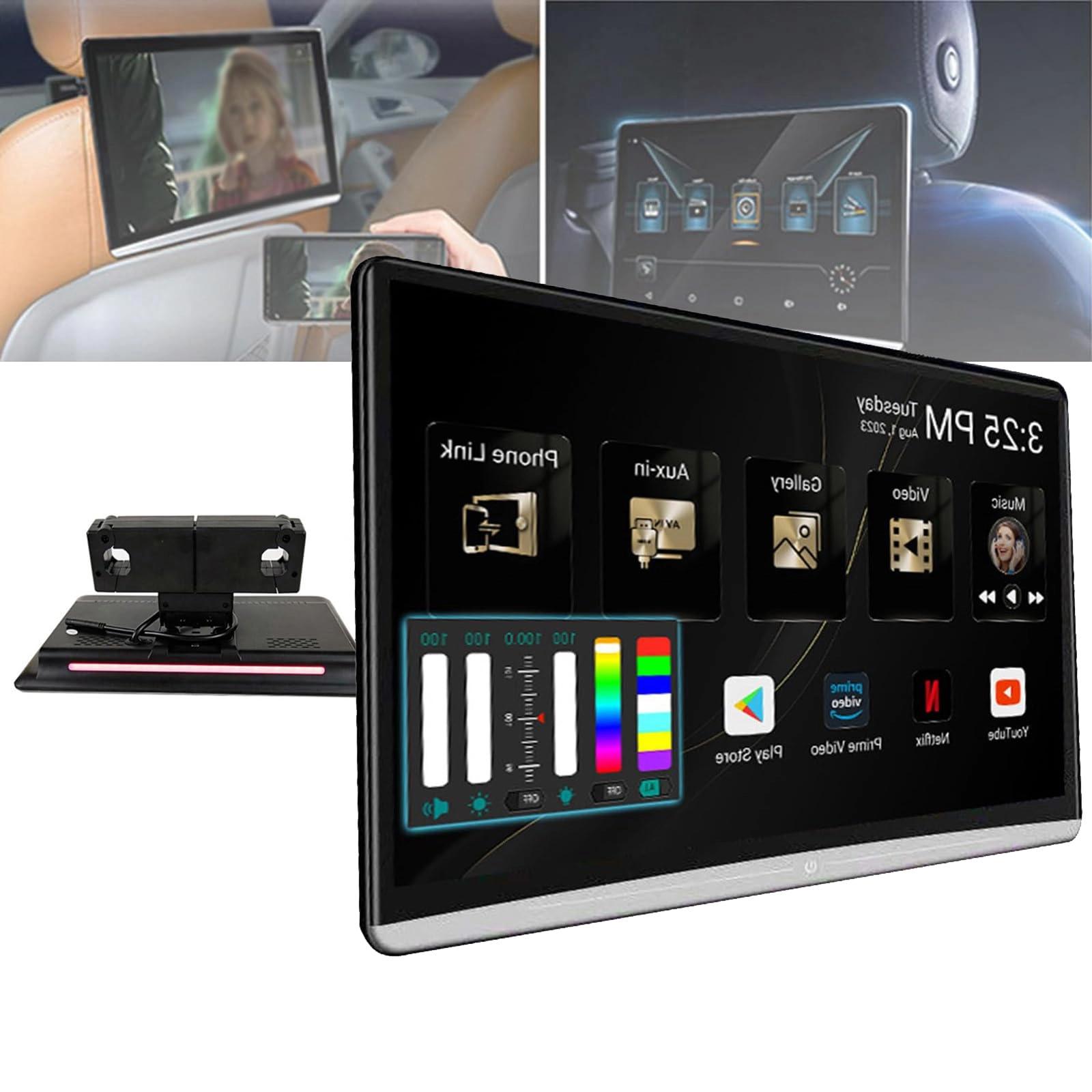 Car Headrest Screen - 13.3in