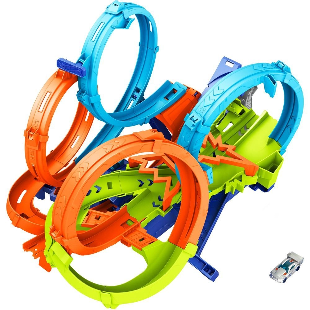 Hot Wheels Action 4-Loop Crash-Out Playset - 1.64