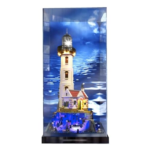 Acrylic Display Case for LEGO 21335 Motorized Lighthouse Model - 3mm thickness