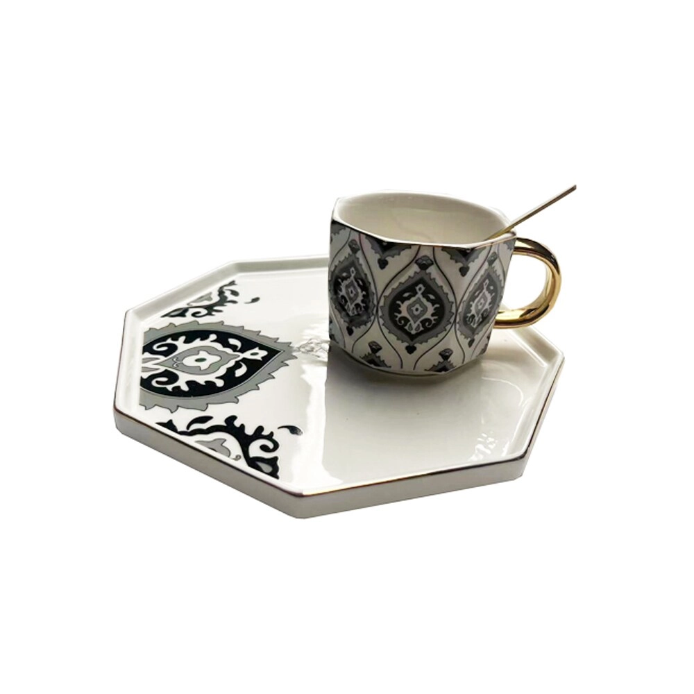 XIANGYU PLAY Afternoon Coffee Cup And Saucer - With Spoon