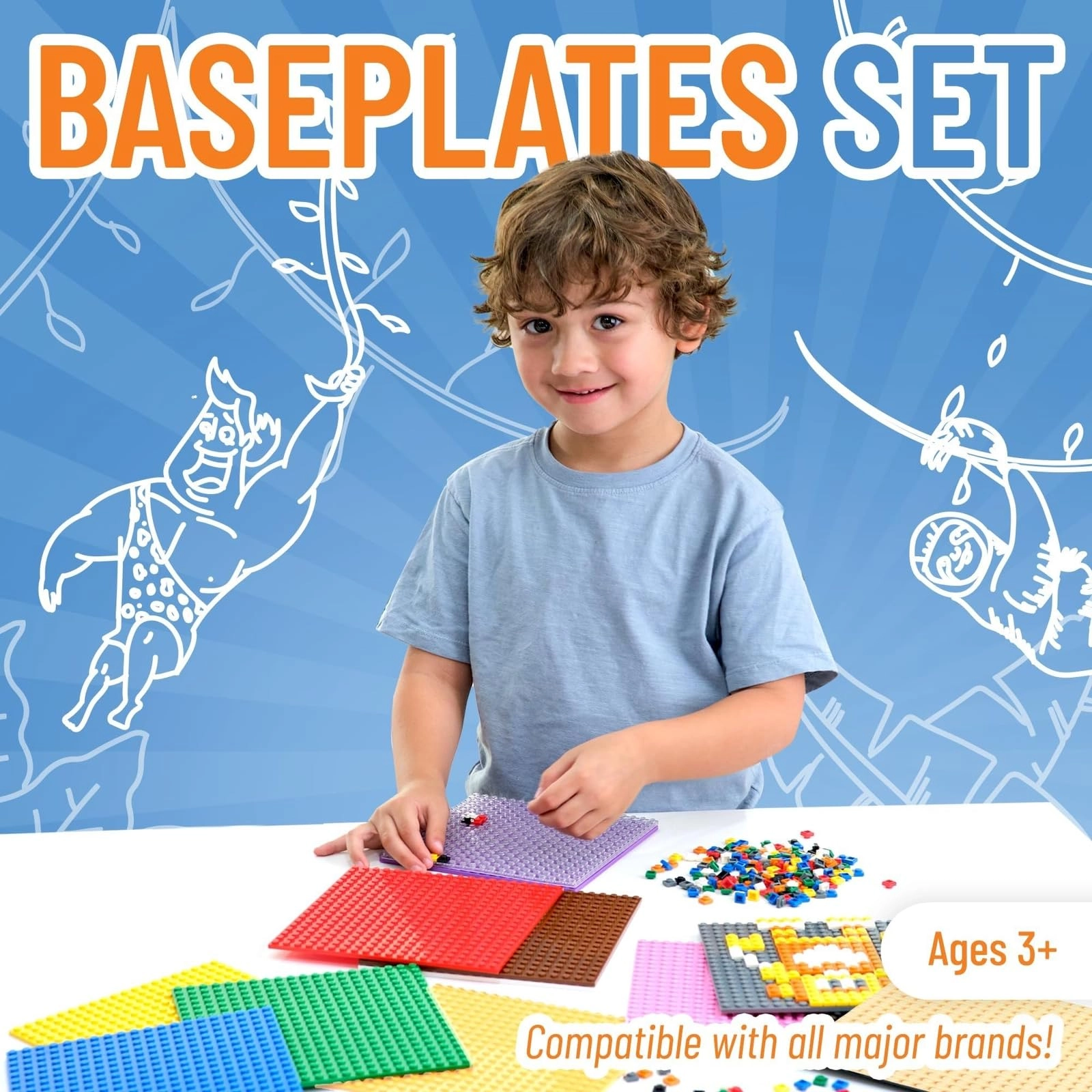 Stackable Baseplates - 12 pcs