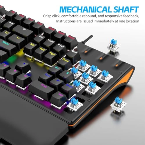 RGB Wired Mechanical Gaming Keyboard - Wired