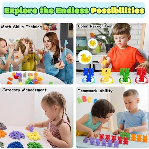 Counting Bears - 3 years and up 100 pieces