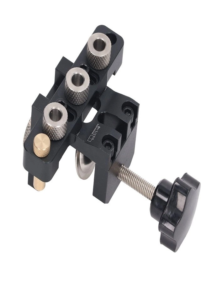 Gugxiom Doweling Jig Drill Kit - 3 in 1 4 Brass Locators 8mm 10mm 15mm