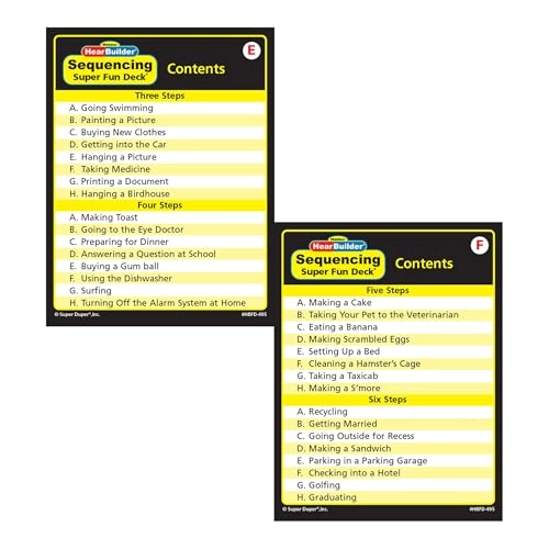 HearBuilder Sequencing - Kid 144 pieces