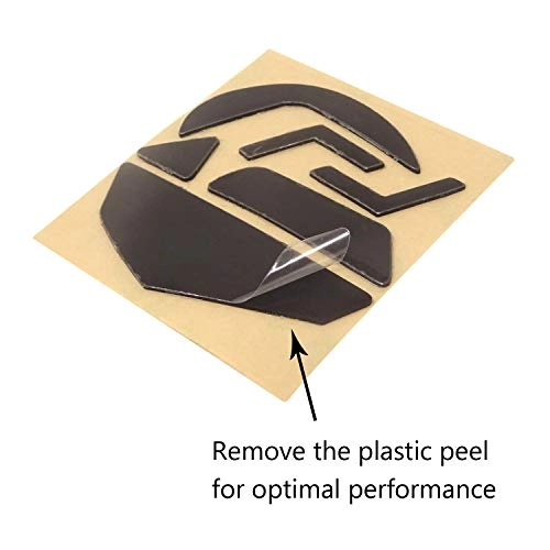 Mouse Skates - 2 sets 7mm Black Compatible with G502