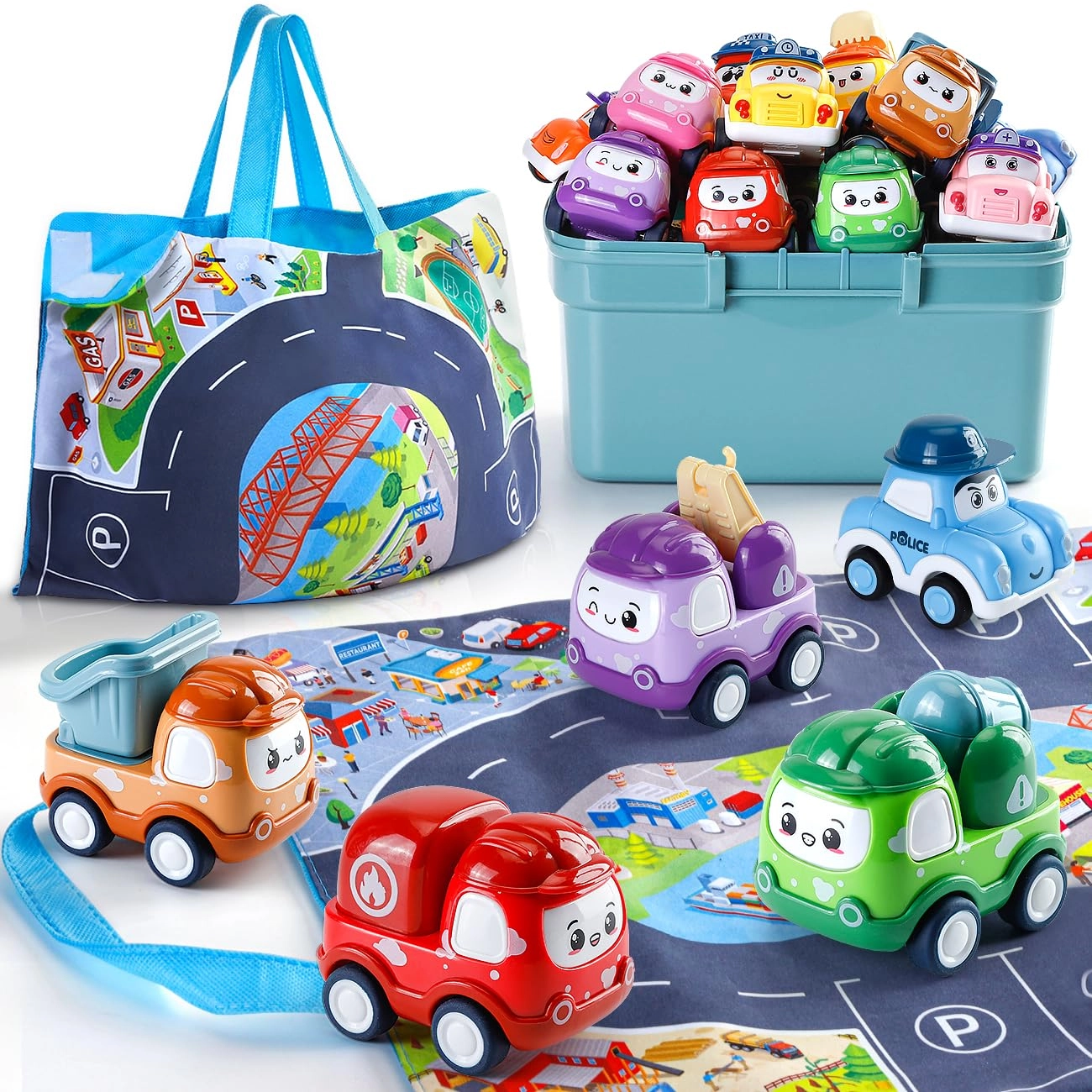 Kiddiworld Mini cars - 12 Pack