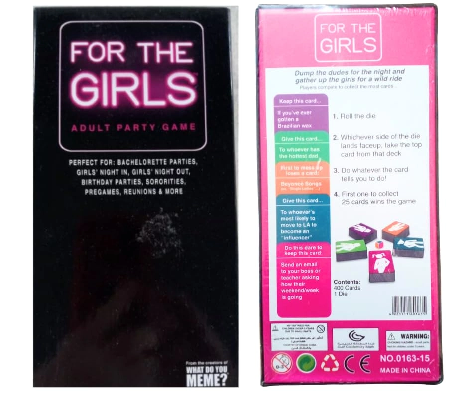 MPS MY PARTY SUPPLIERS For The Girls Card Game - 1pc