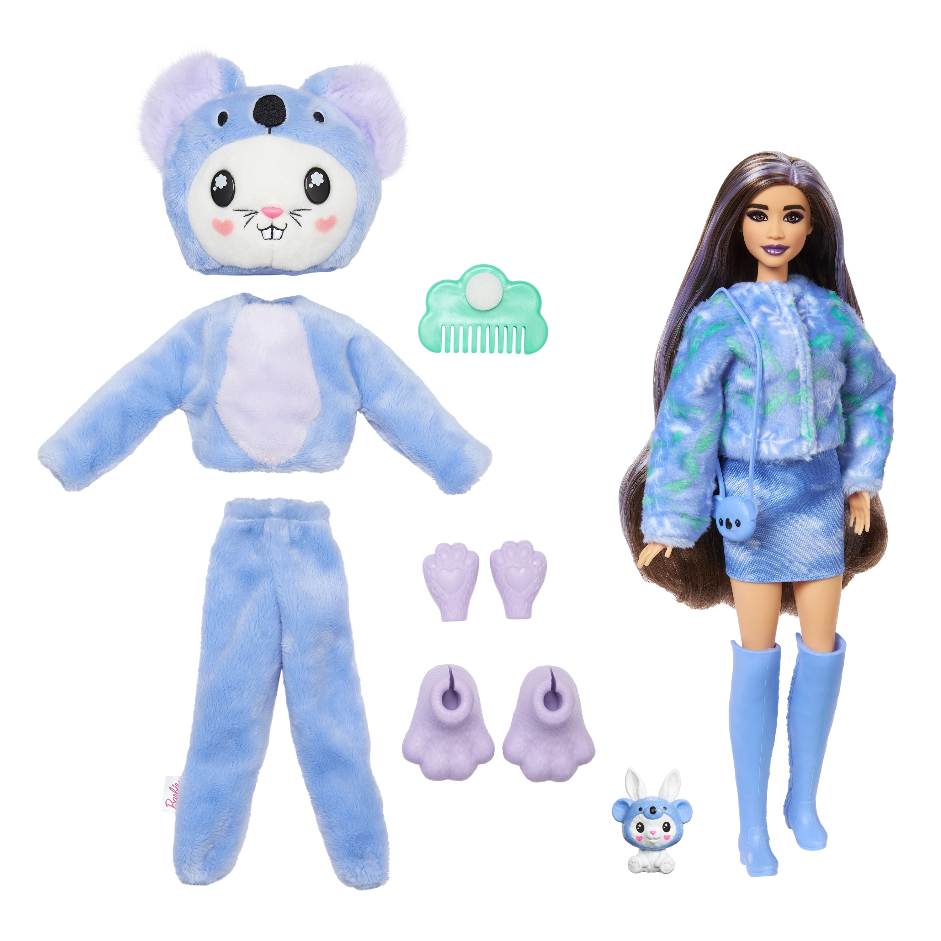 Good Vibes Bear Barbie Fashion Doll - Cutie Reveal Care Bears Series 2 10 Surprises Ages 3+