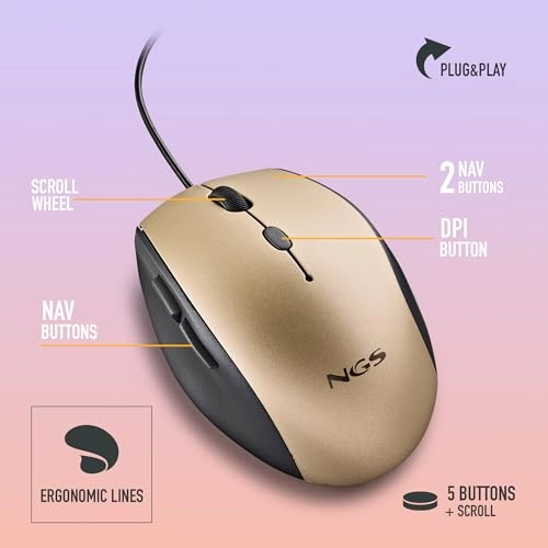 Moth Gray Optical Mouse - USB