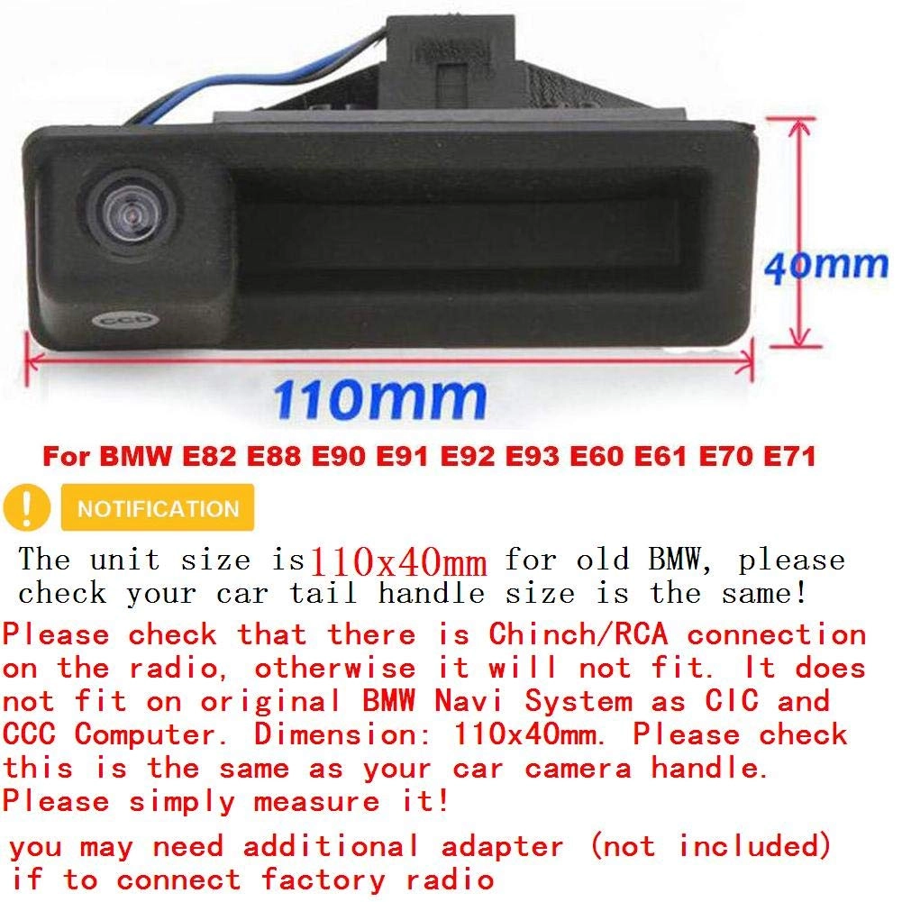 Trunk Handle Camera - Night Vision PAL:628*586 pixels