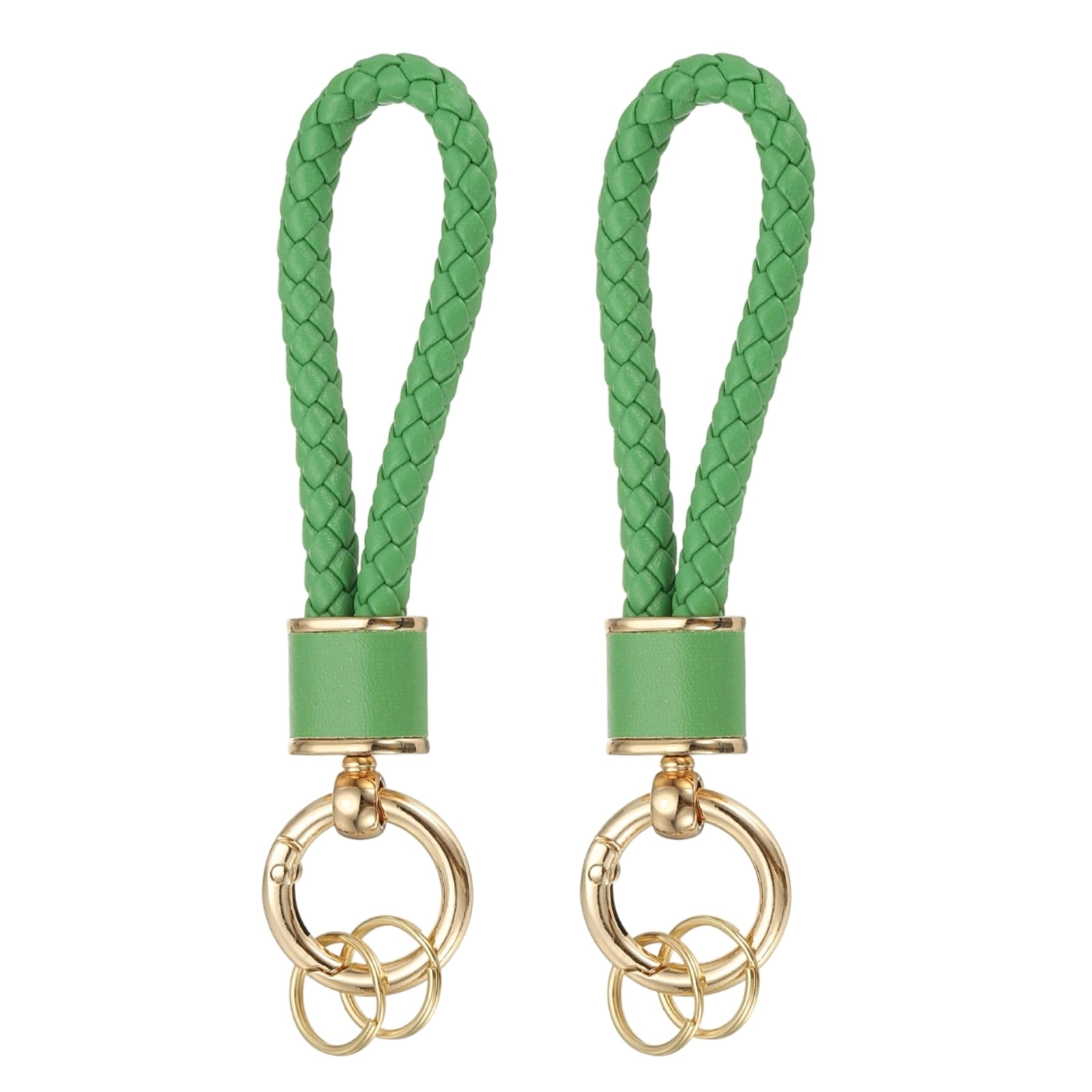 Braided Leather Keychain - Animal