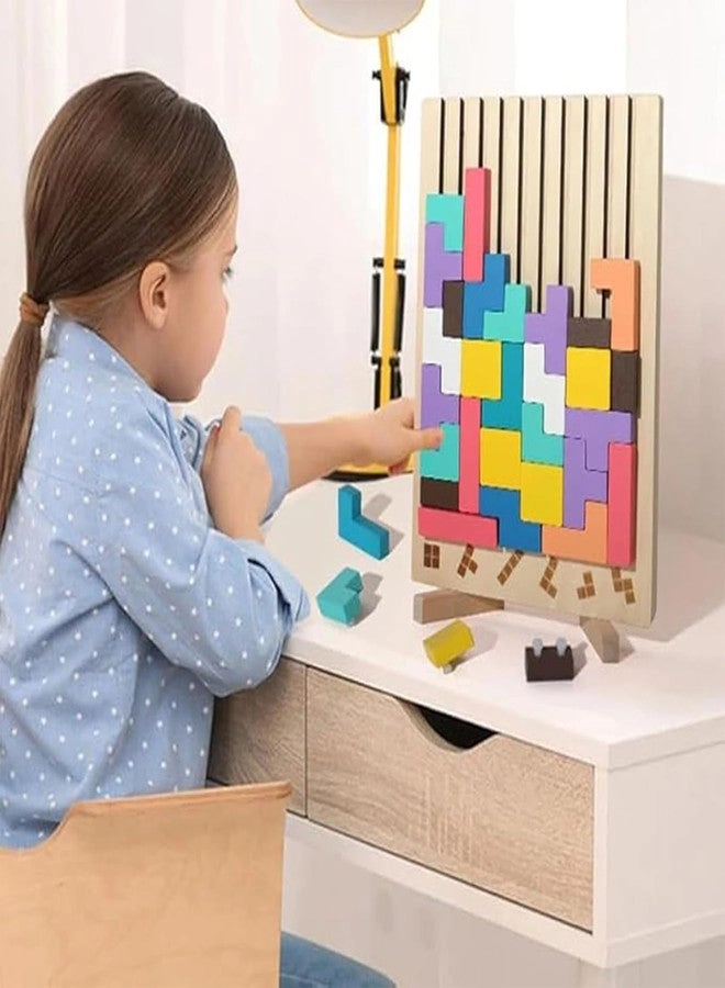Wooden Stacking Puzzle - 3D Montessori