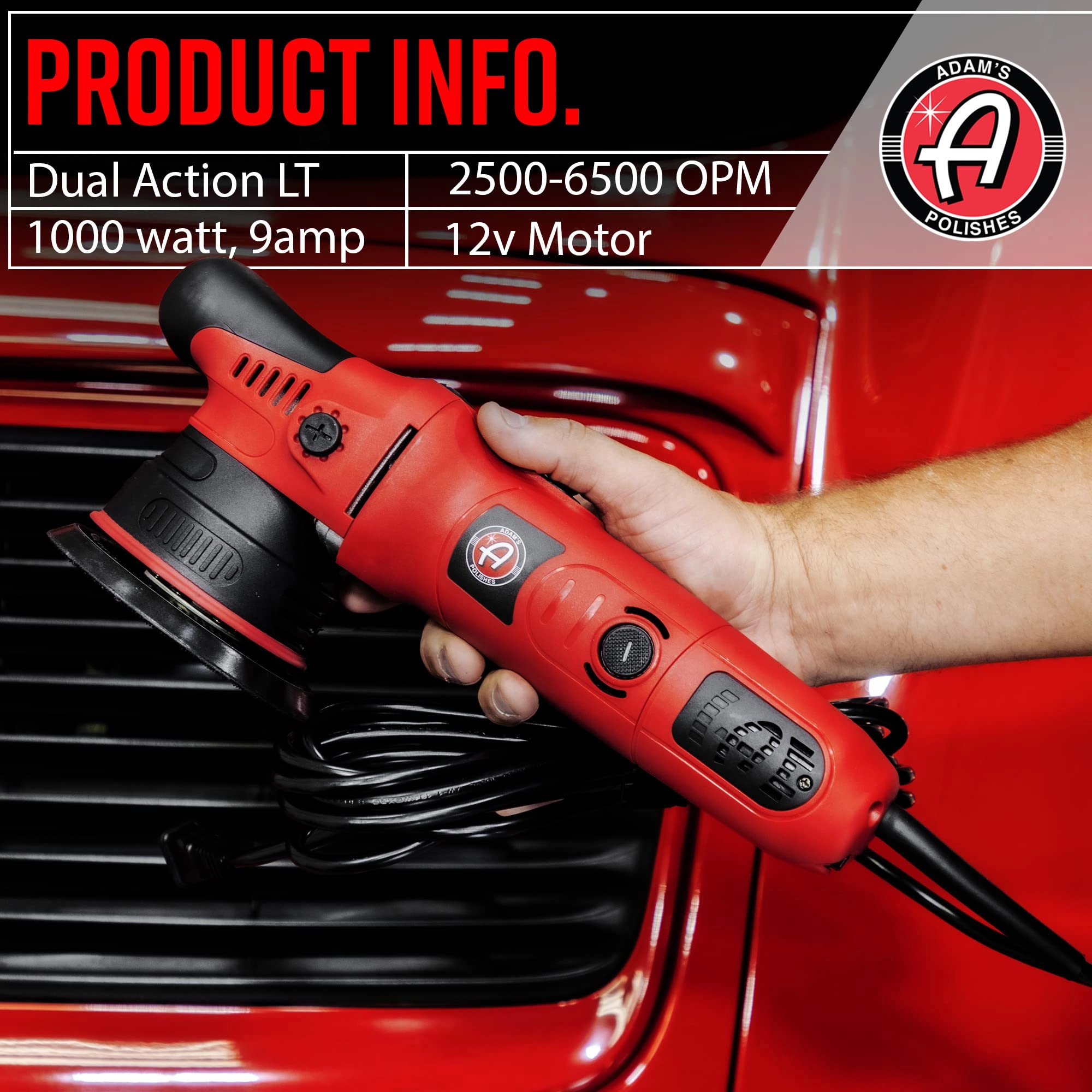 9mm Dual Action Car Polishing Kit - 1000W