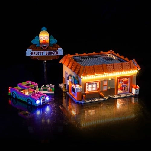 LED Light Set - Compatible with 10352 The Simpsons Krusty Burger Battery Powered