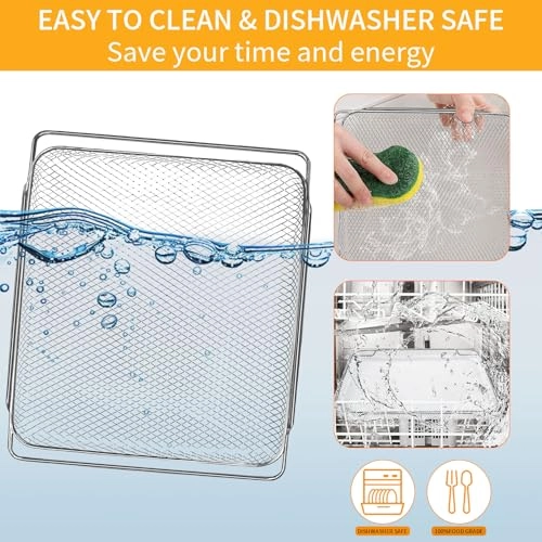 Air Fryer Grill Pan - Stainless Steel 1